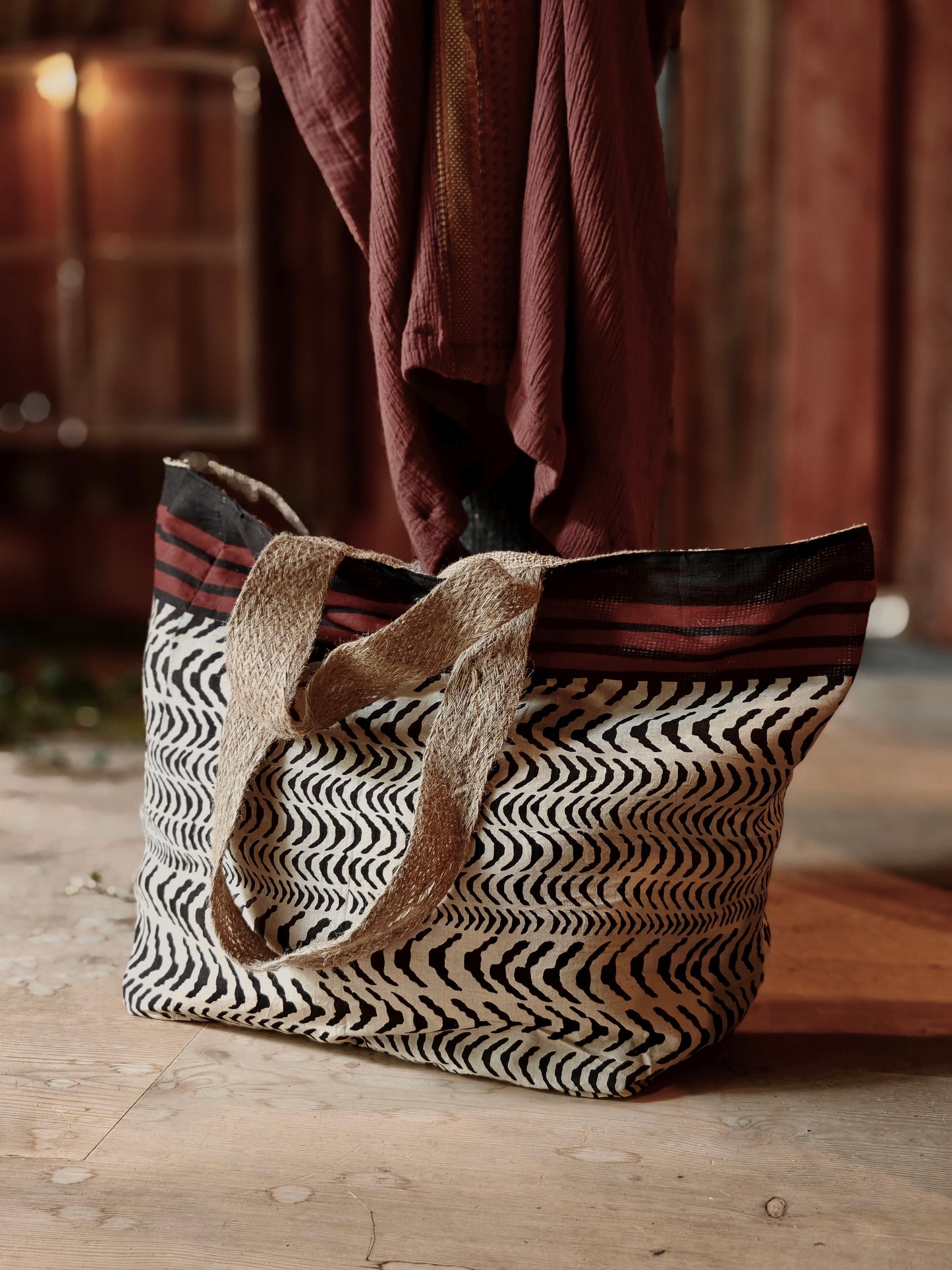 Altea Jute Bag Block Print #2