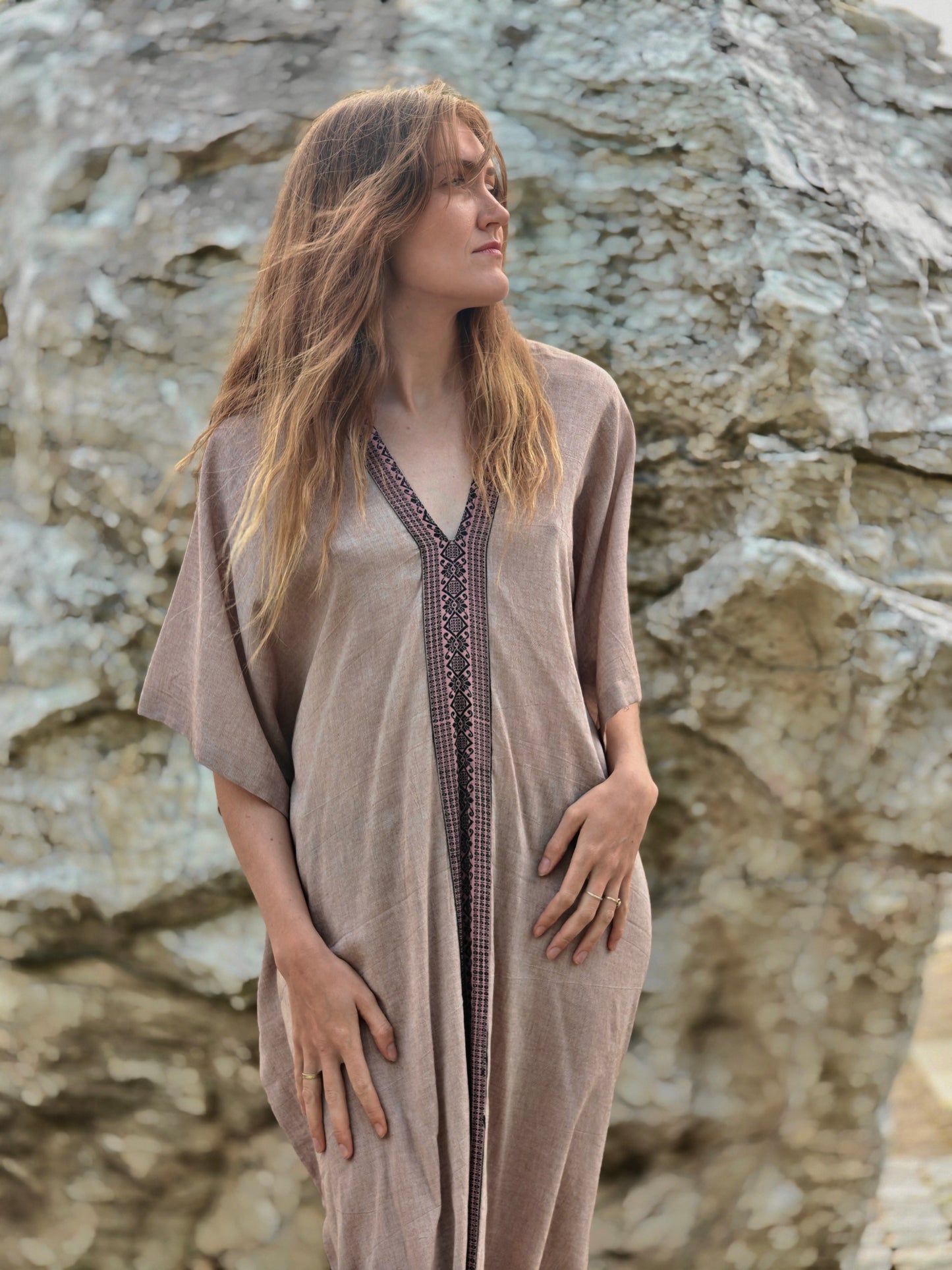Ashwem Kaftan Sari Border II