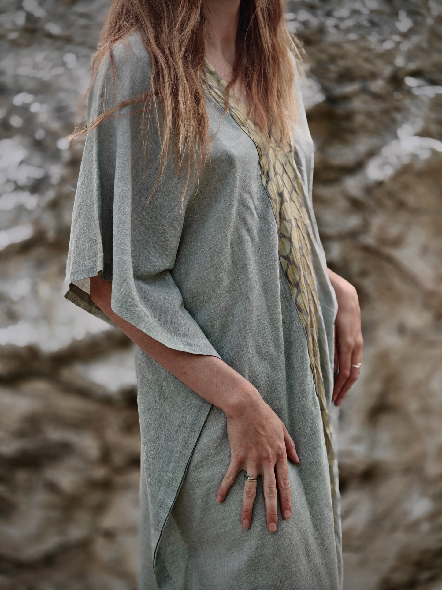 Ashwem Kaftan Sari Border III