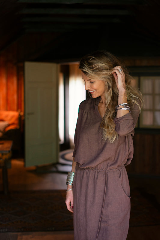 The Malasaña Dress Aubergine