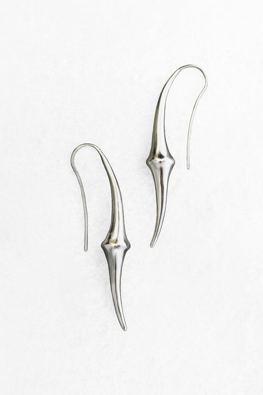 Totem Knot Earrings Silver