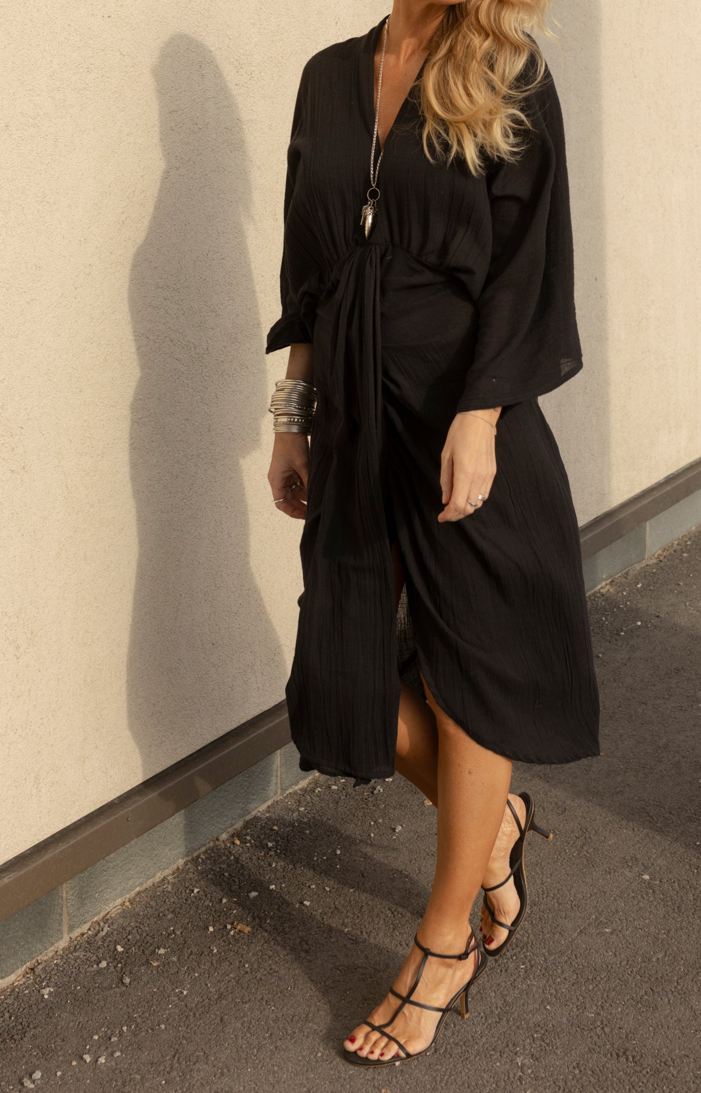 The Bali Dress Black Cotton
