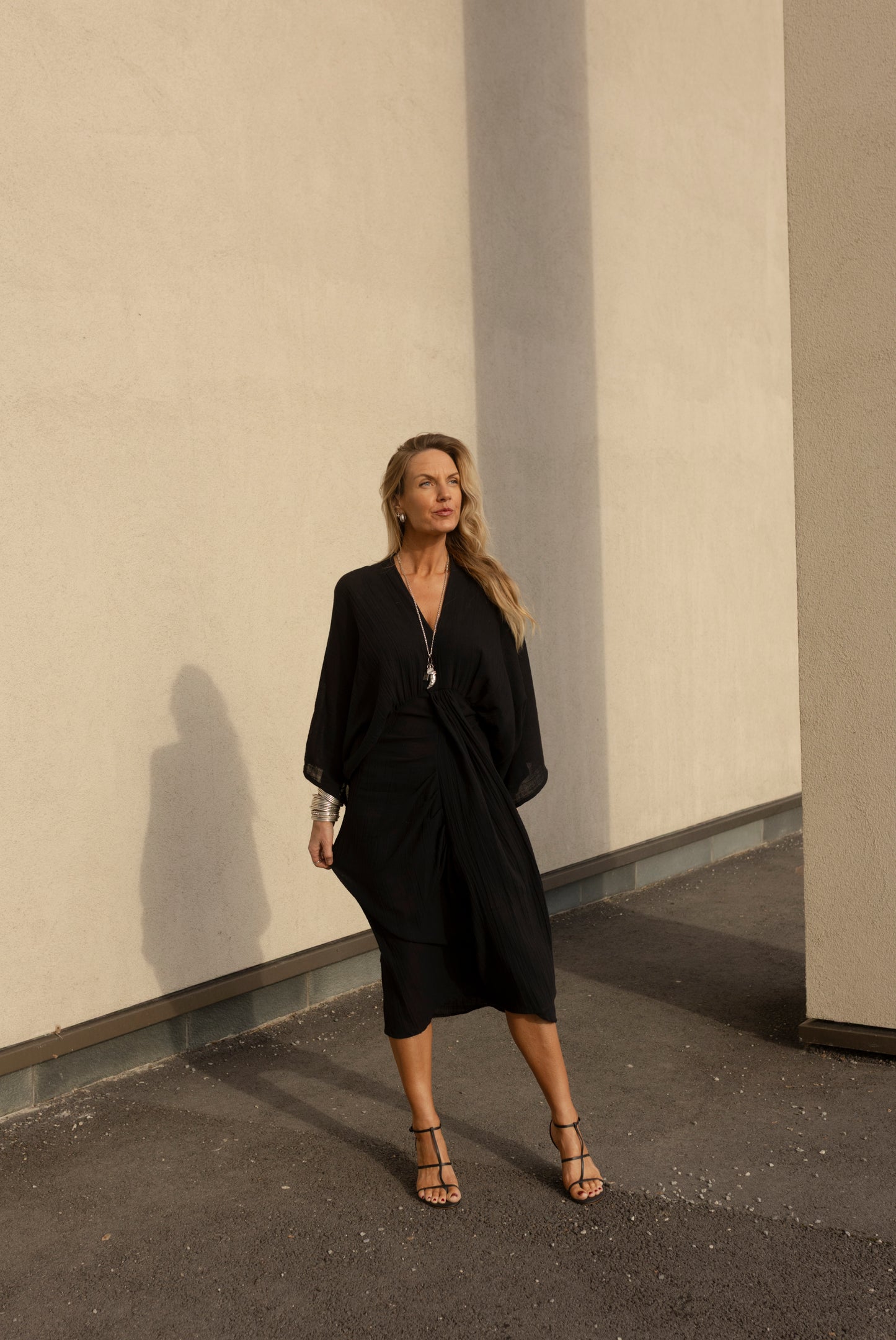 The Bali Dress Black Cotton
