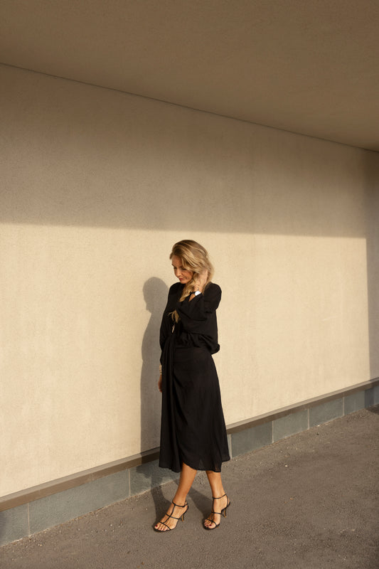 The Bali Dress Black Cotton