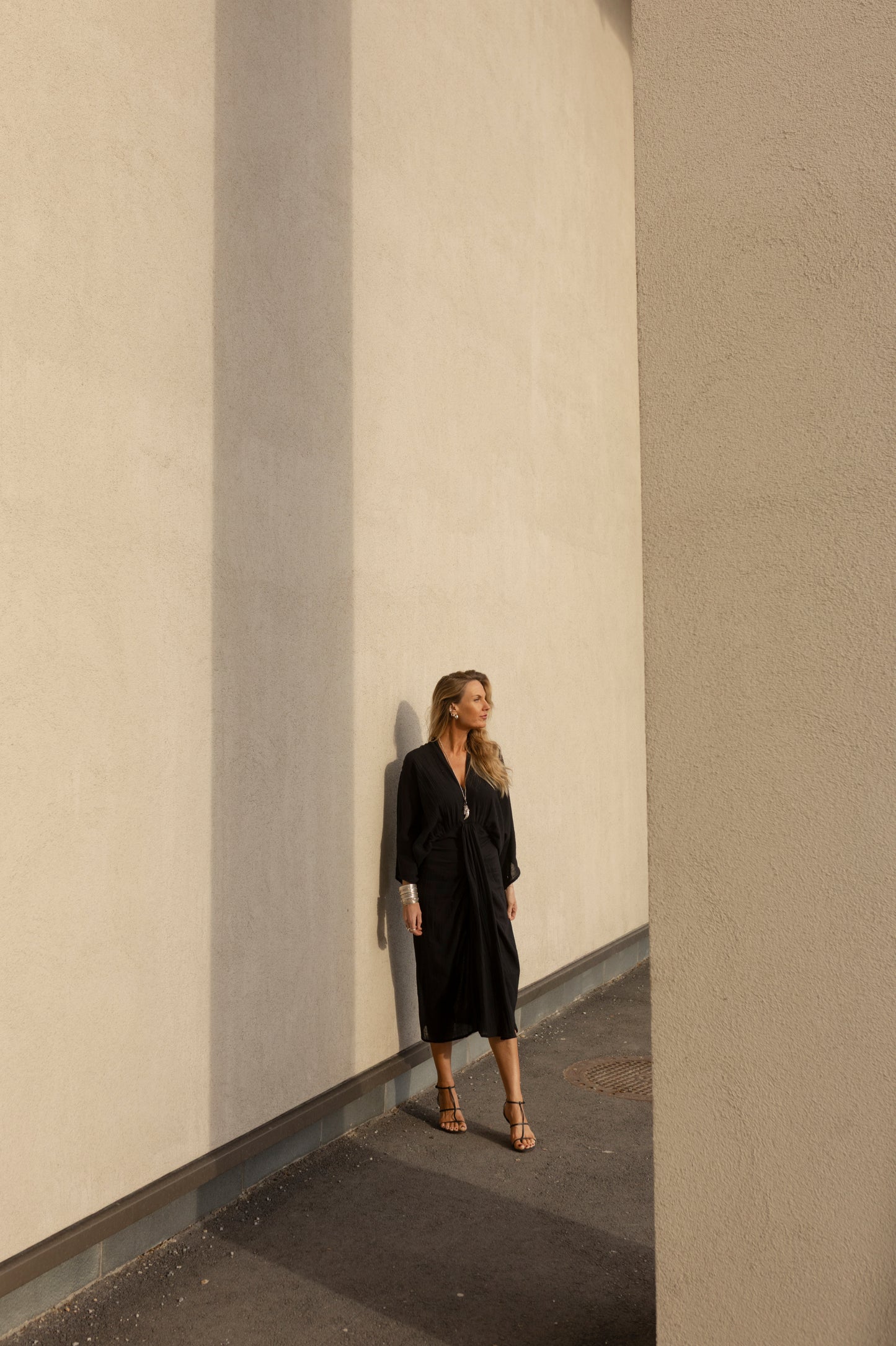 The Bali Dress Black Cotton