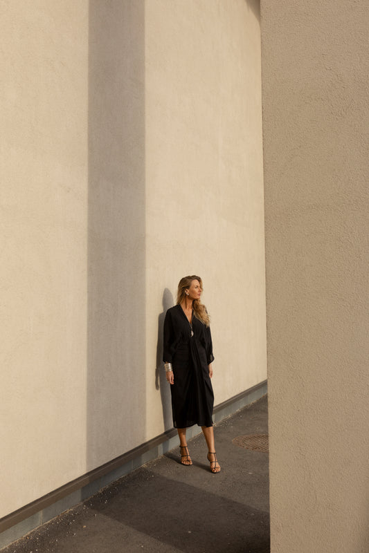 The Bali Dress Black Cotton