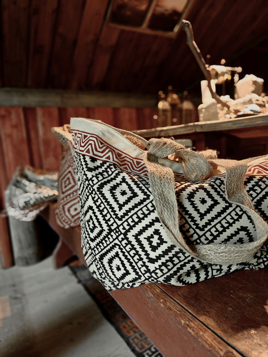 Altea Jute Bag Block Print #3