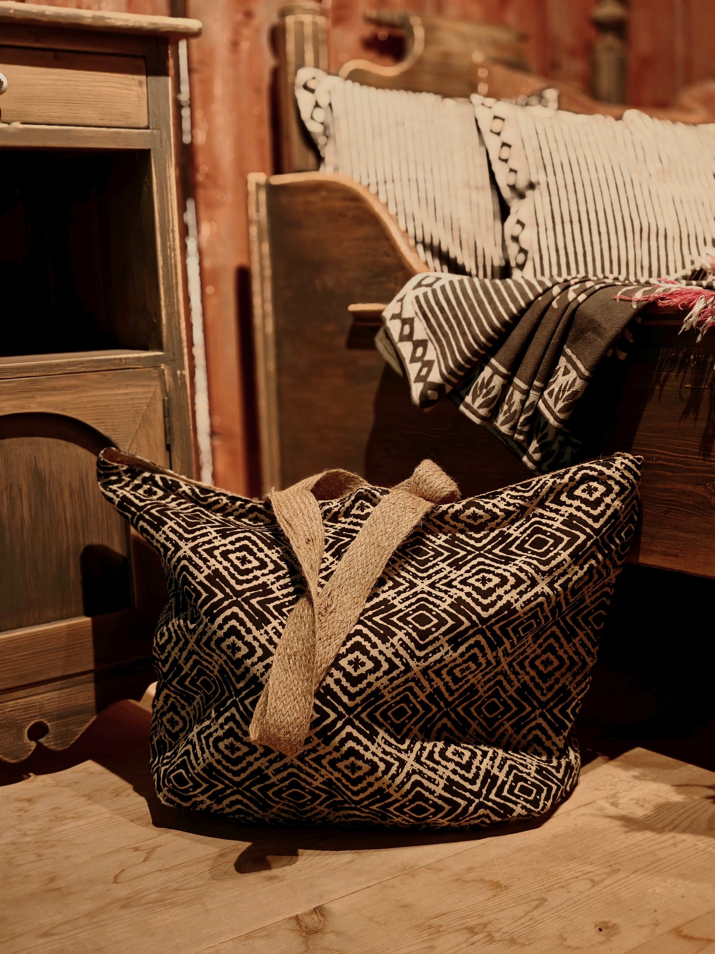 Altea Jute Bag Block Print #1