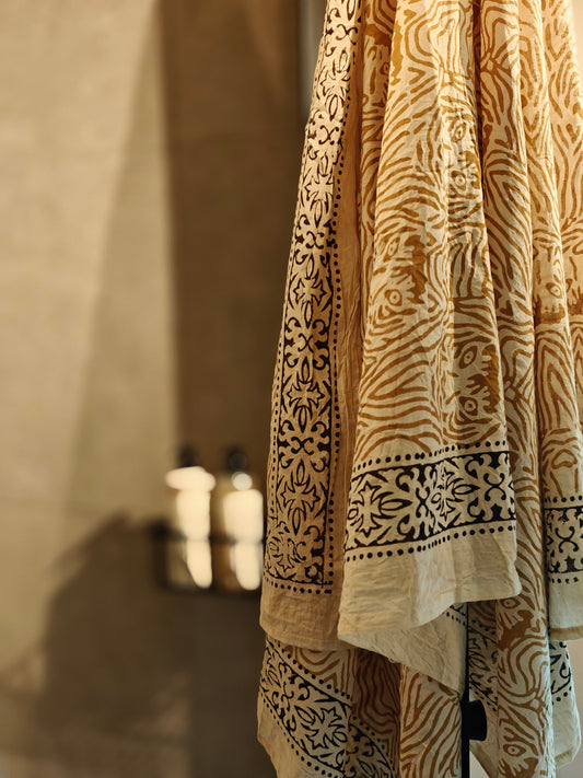 Pareo Blockprint Tiger Yellow