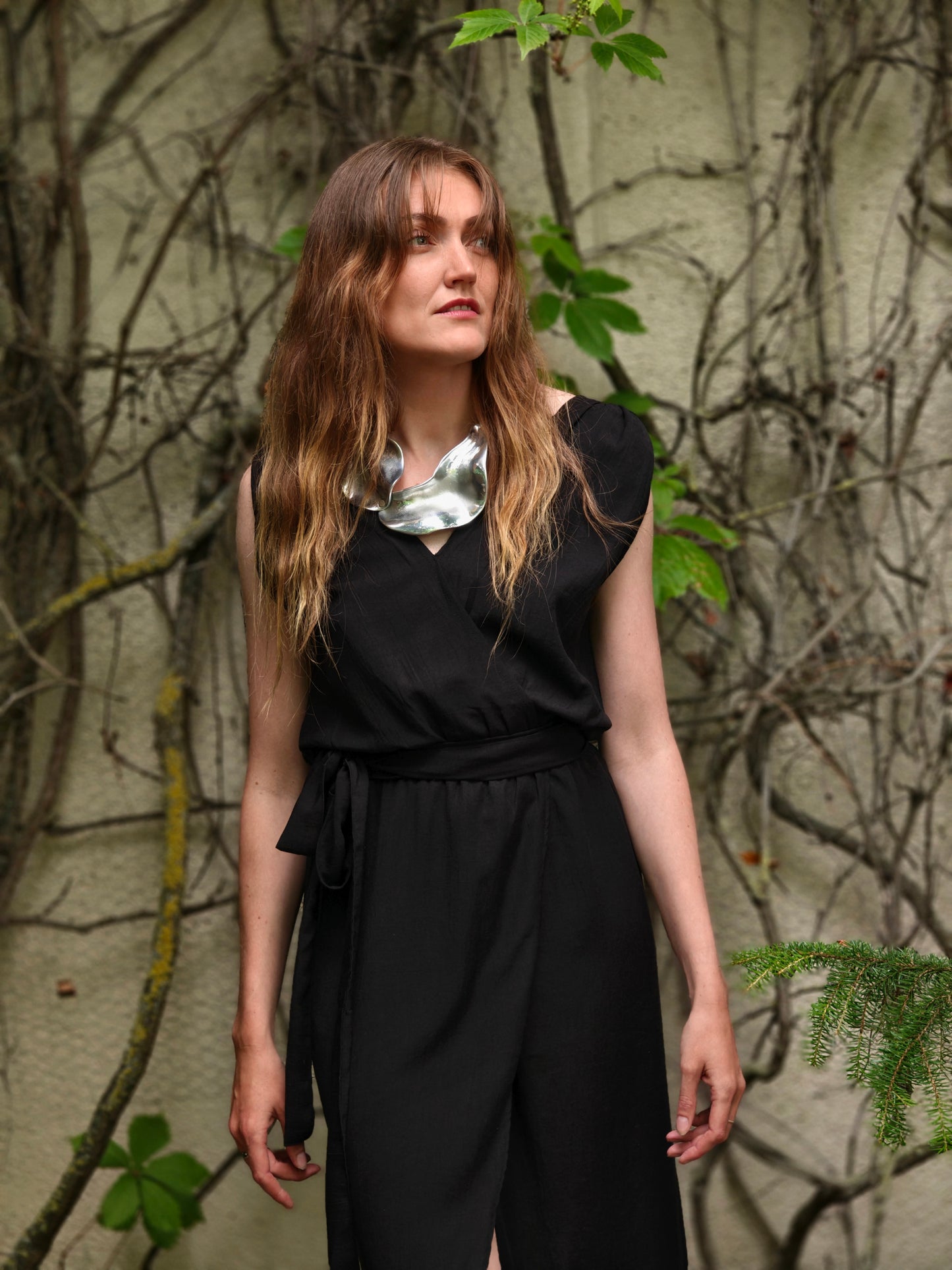 The Maranola Dress Black Viscose