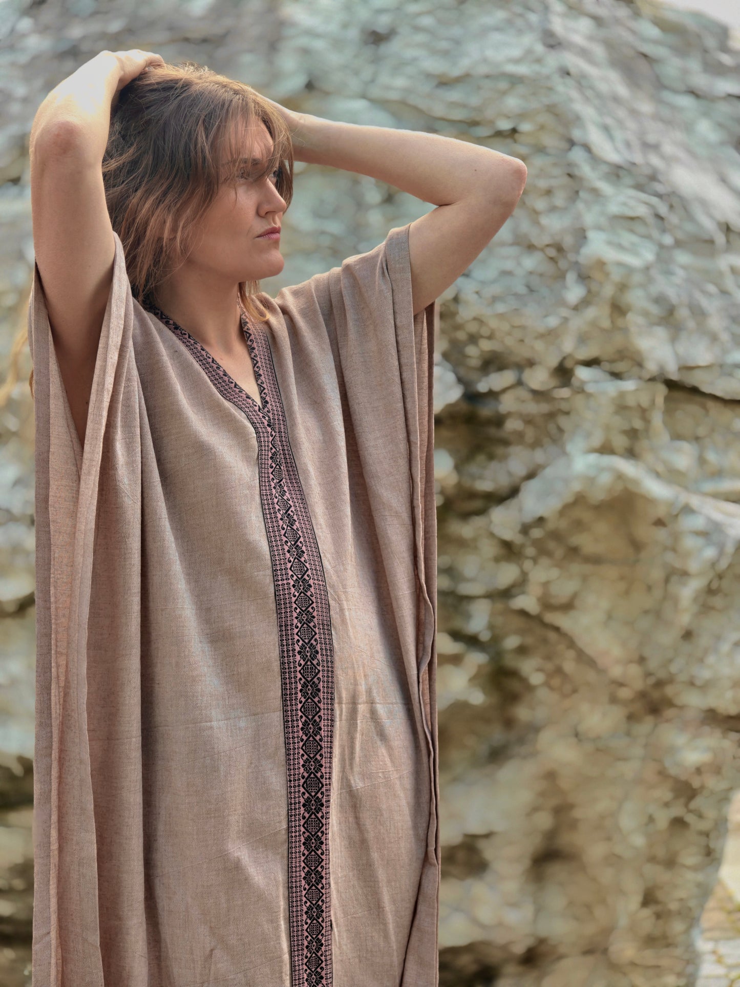 Ashwem Kaftan Sari Border II