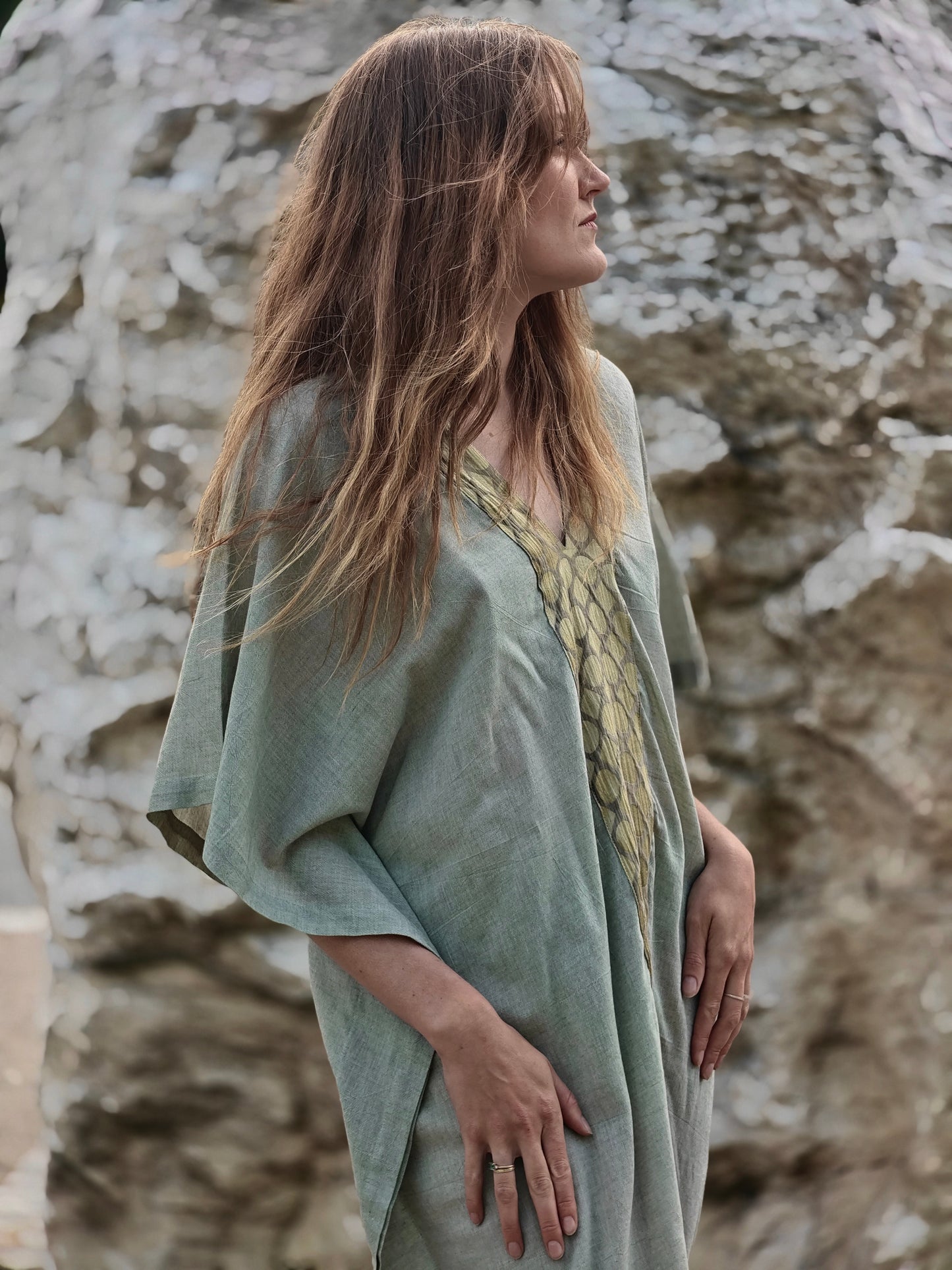 Ashwem Kaftan Sari Border III
