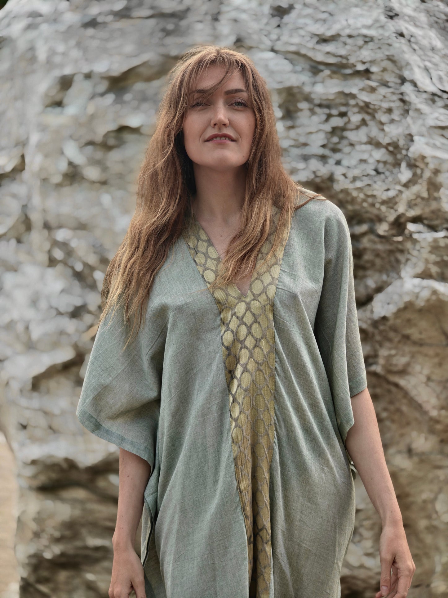Ashwem Kaftan Sari Border III