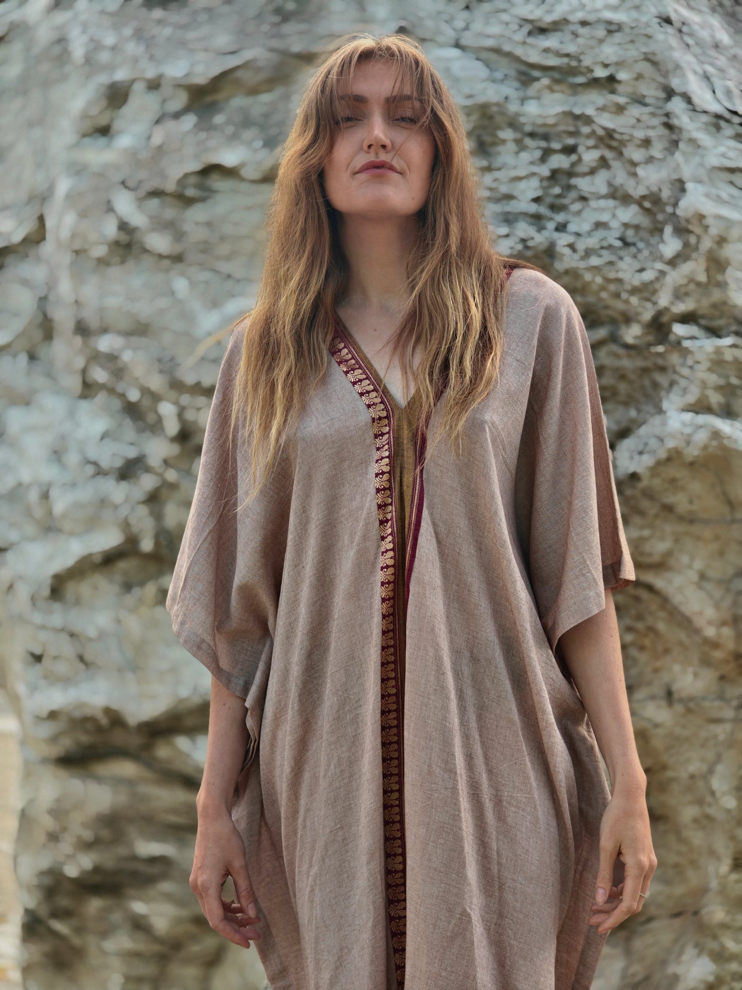 Ashwem Kaftan Sari Border I
