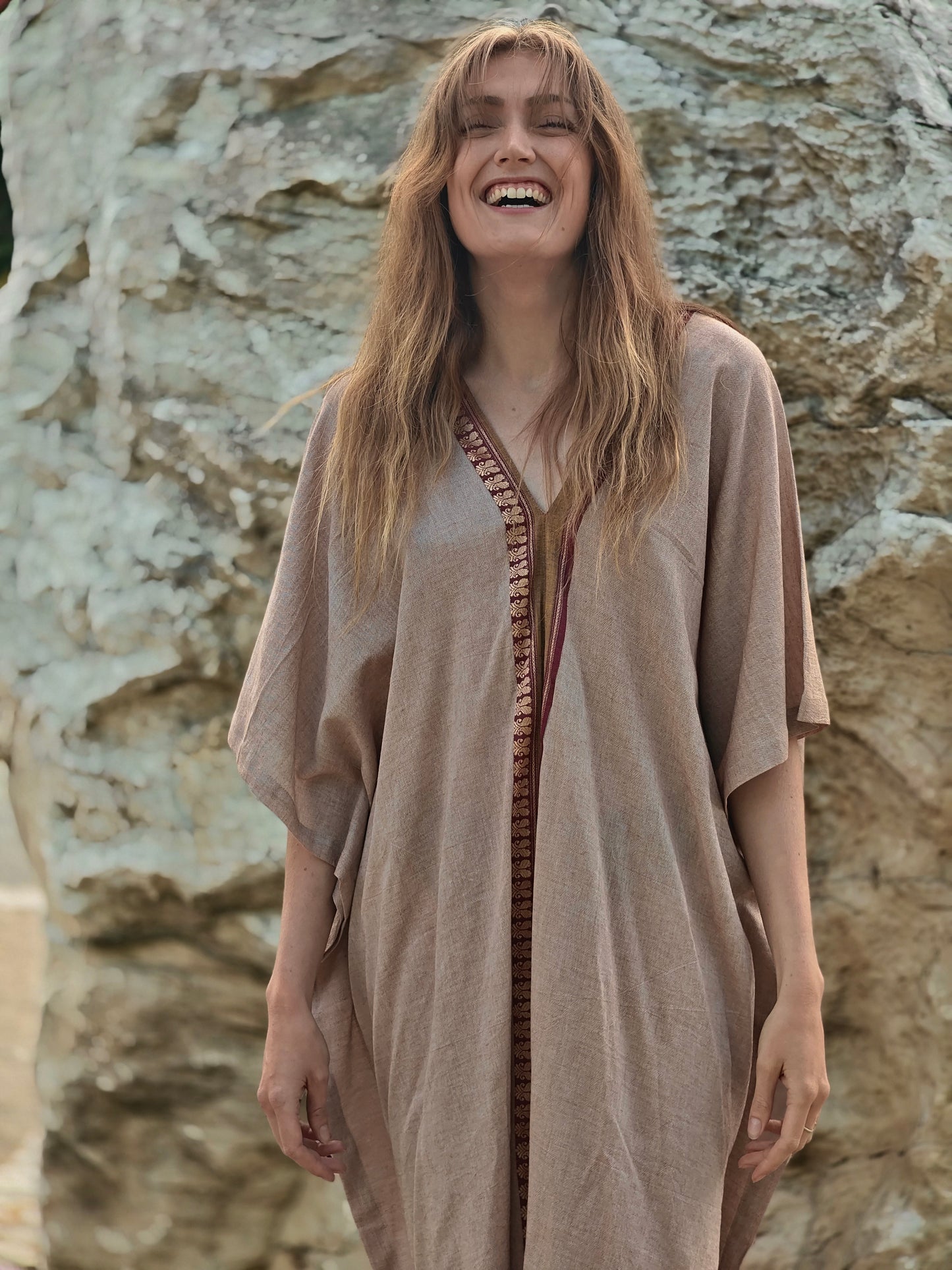 Ashwem Kaftan Sari Border I