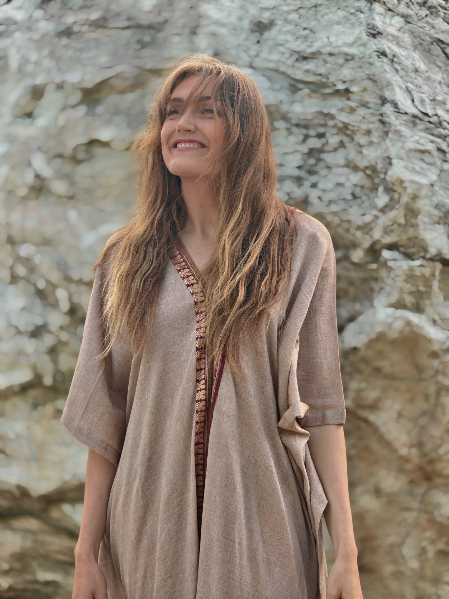 Ashwem Kaftan Sari Border I