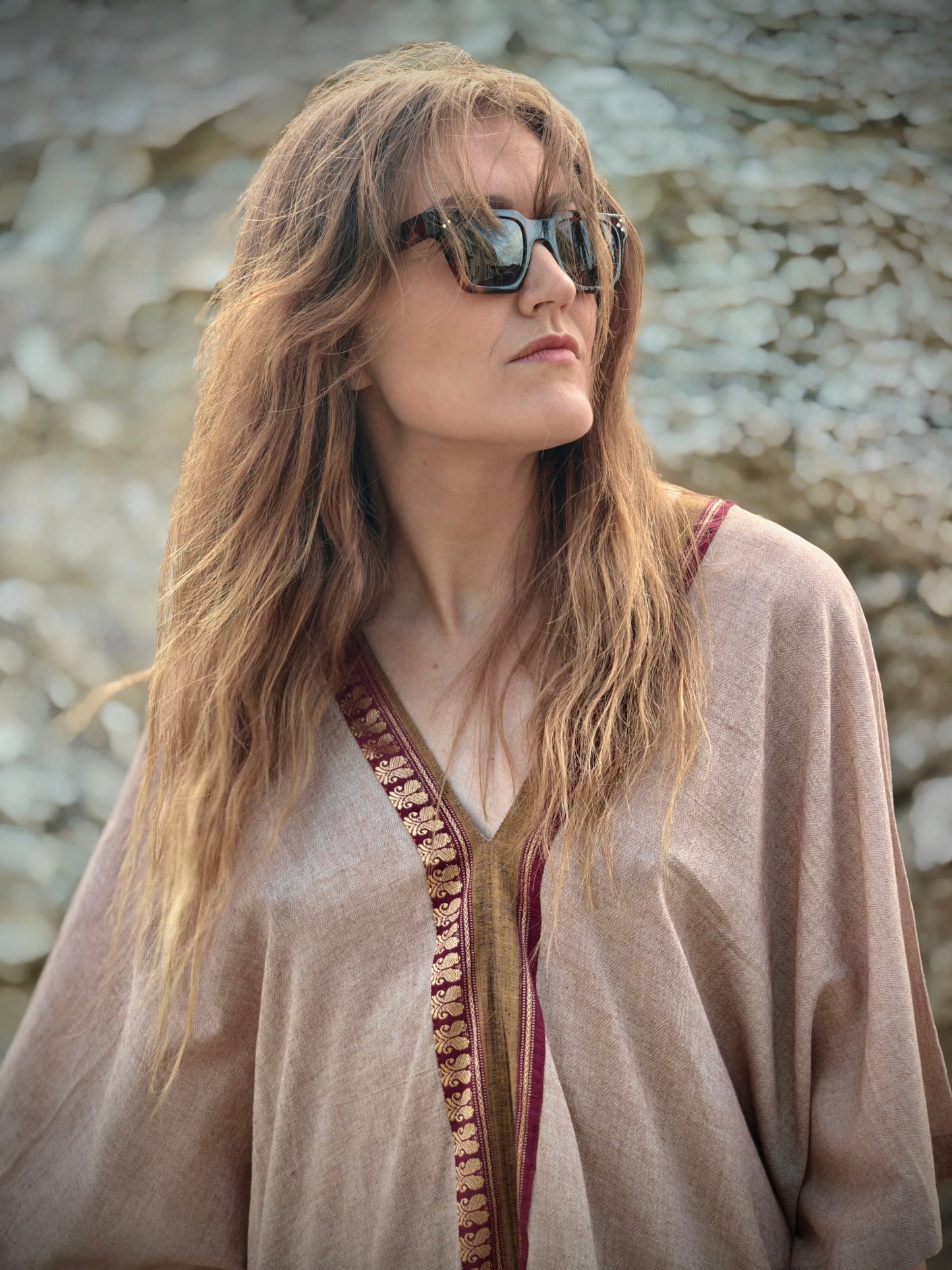 Ashwem Kaftan Sari Border I