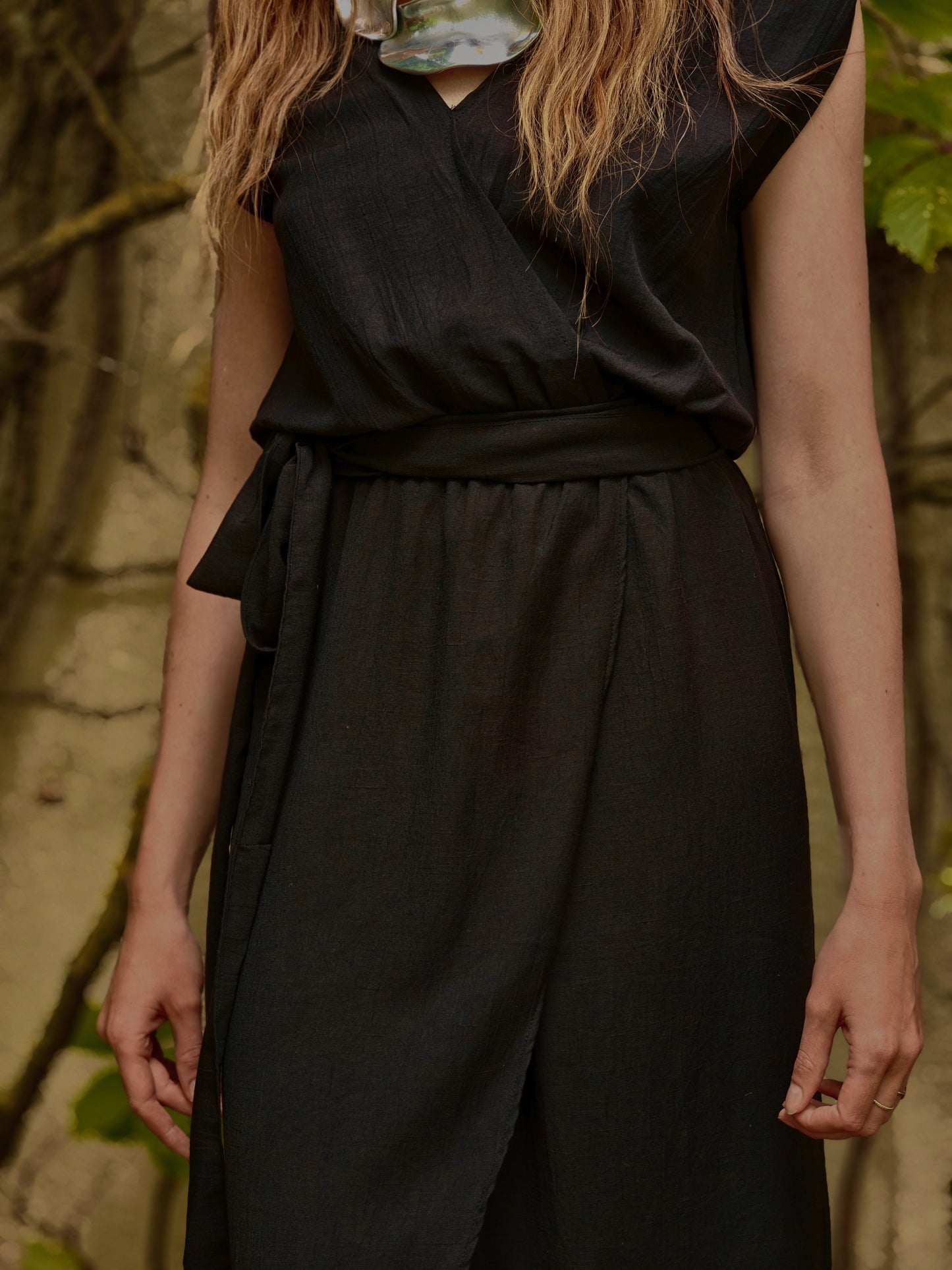 The Maranola Dress Black Viscose