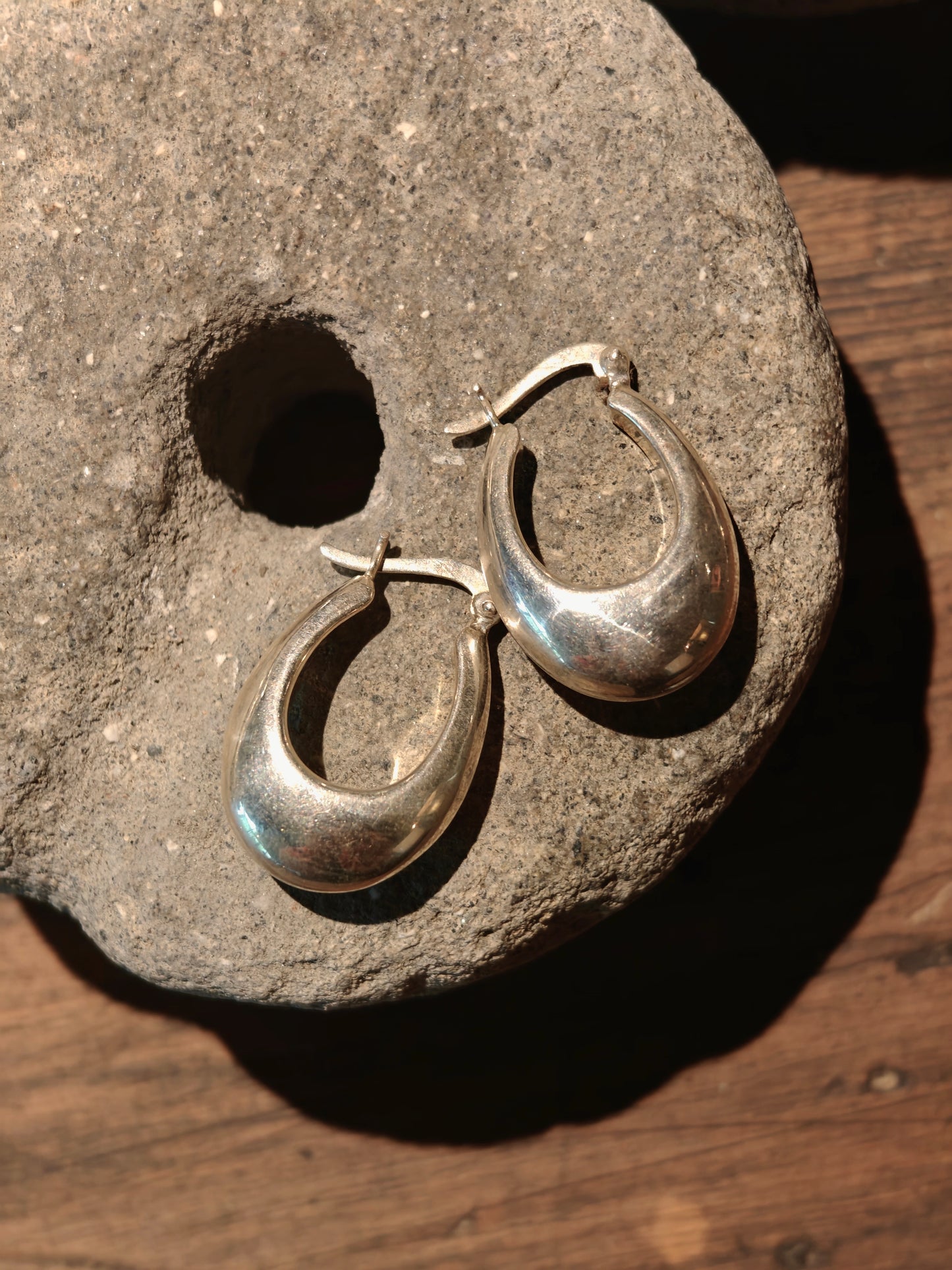 Chubby Earrings Silver