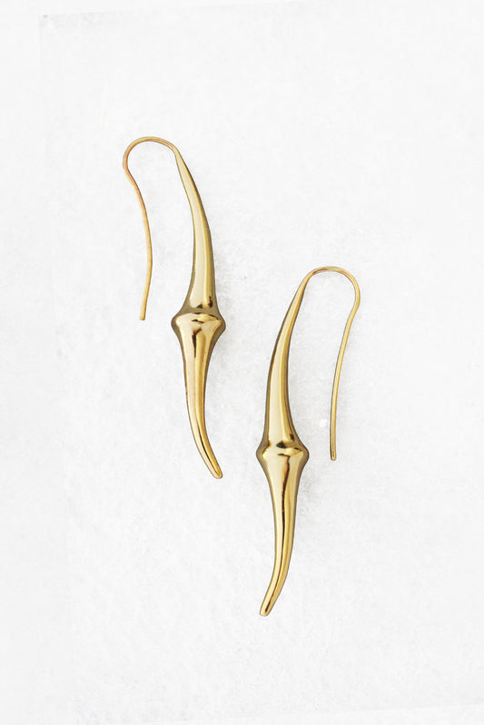 Totem Knot Earrings Gold
